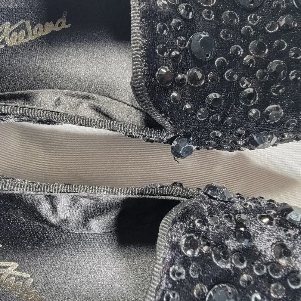 Kathy Van Zeeland NEW Rayna Jewel Embellished Leather Womens 7.5 Ballet Flats